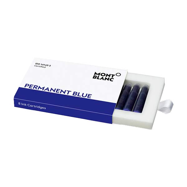 128208    Montblanc Permanent Blue 8 ink cartridges